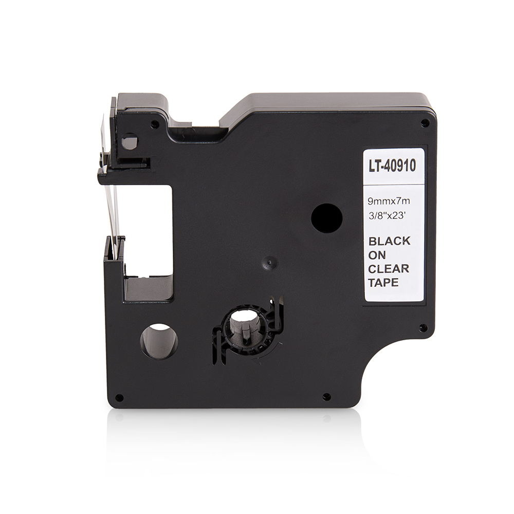 Compatible+Dymo+S0720670+40910+BlackonClear+Label+Tape+9mm+7m+NOT+SuitableforLW550or550Turboand5XL