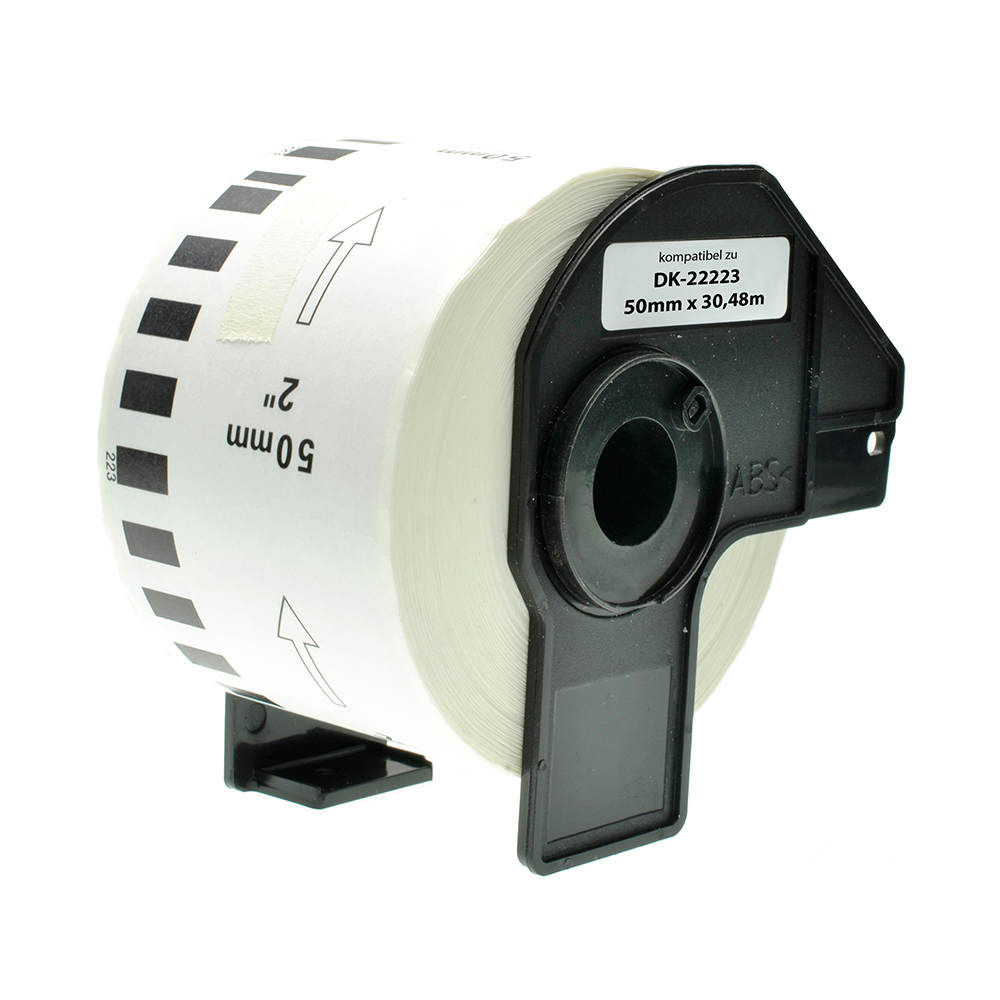 Compatible+Brother+DK22223+White+Labels+50mmx30+48m